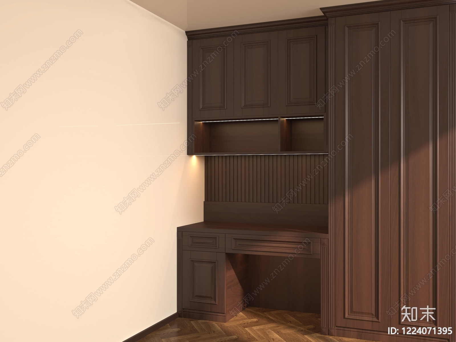 中古风书房3D模型下载【ID:1224071395】