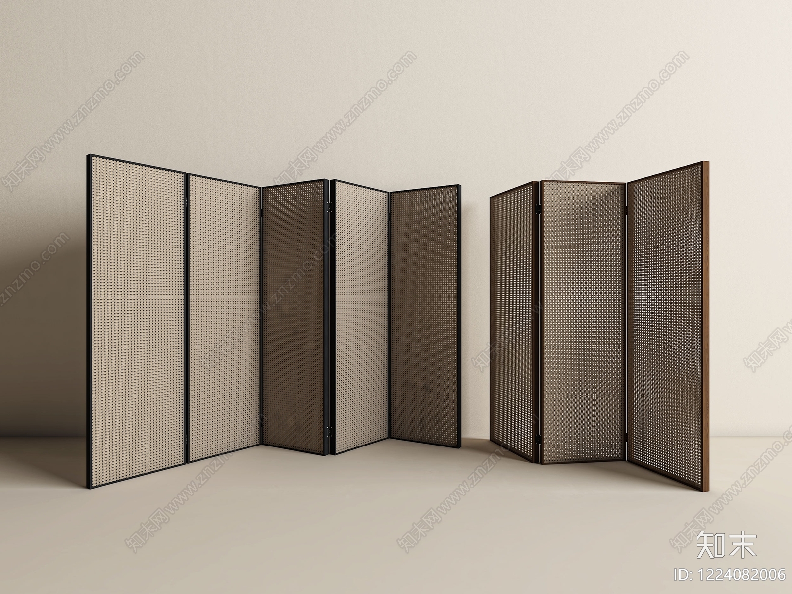 极简屏风3D模型下载【ID:1224082006】