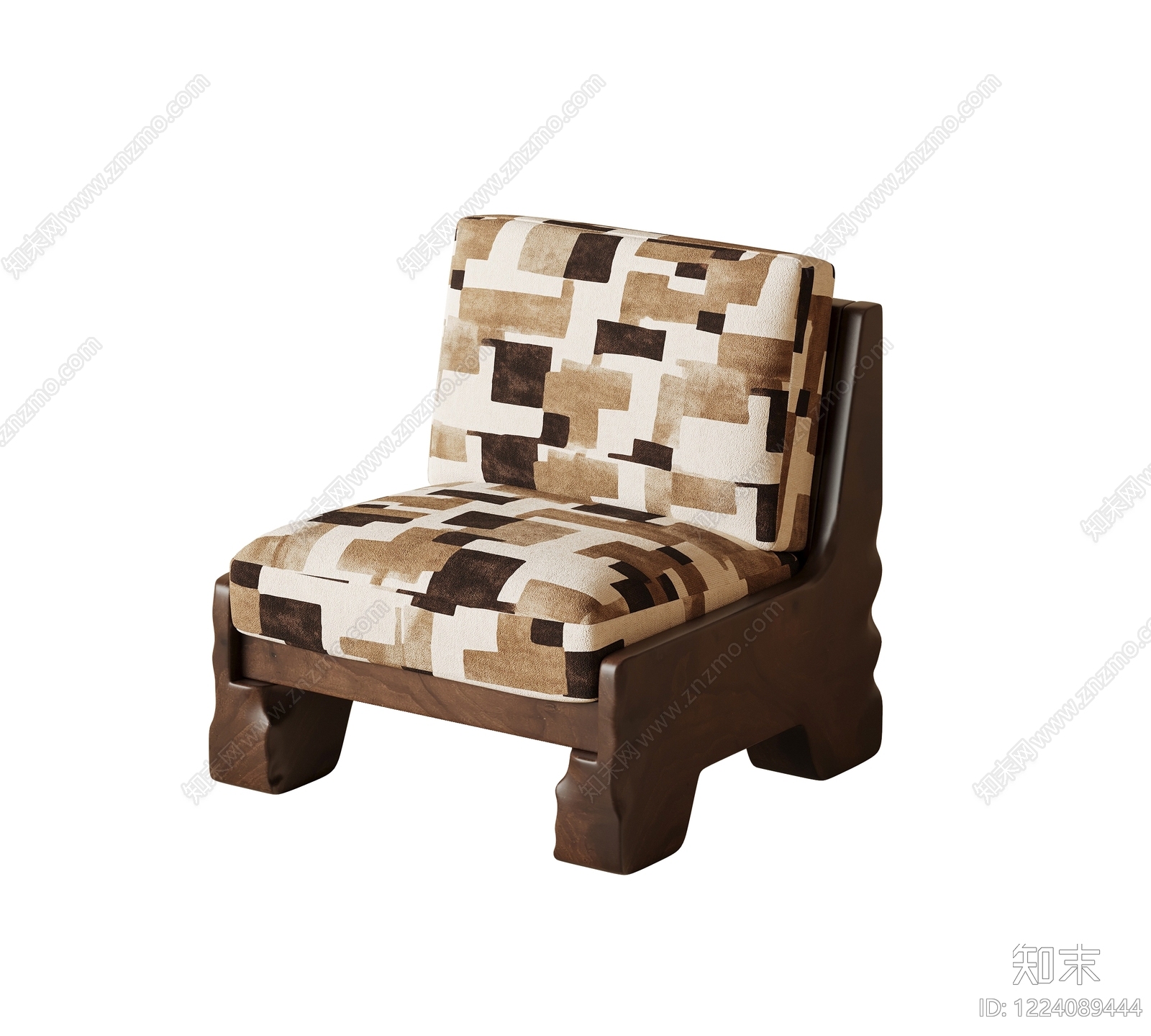 中古风单人沙发3D模型下载【ID:1224089444】