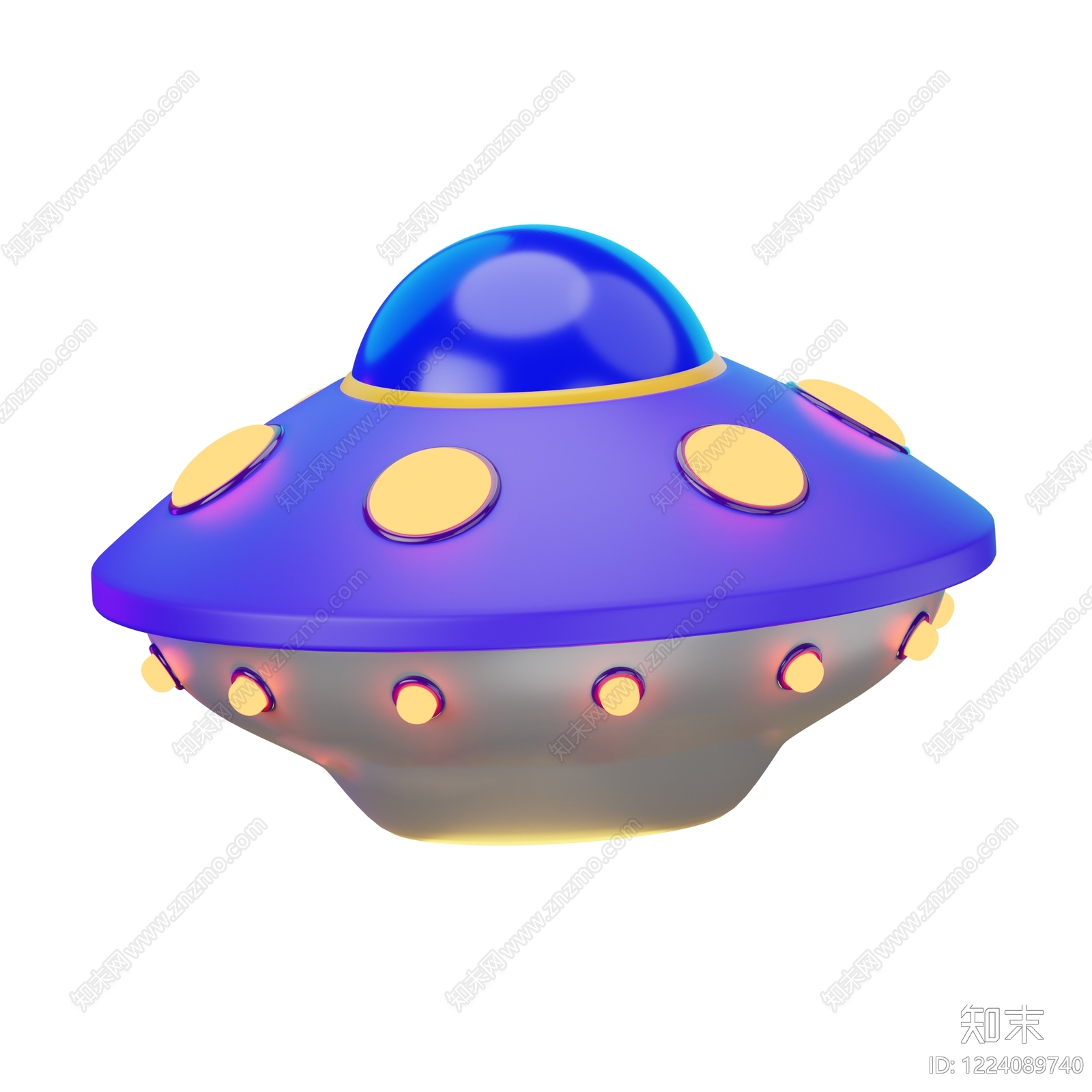 未来主义雕塑摆件3D模型下载【ID:1224089740】
