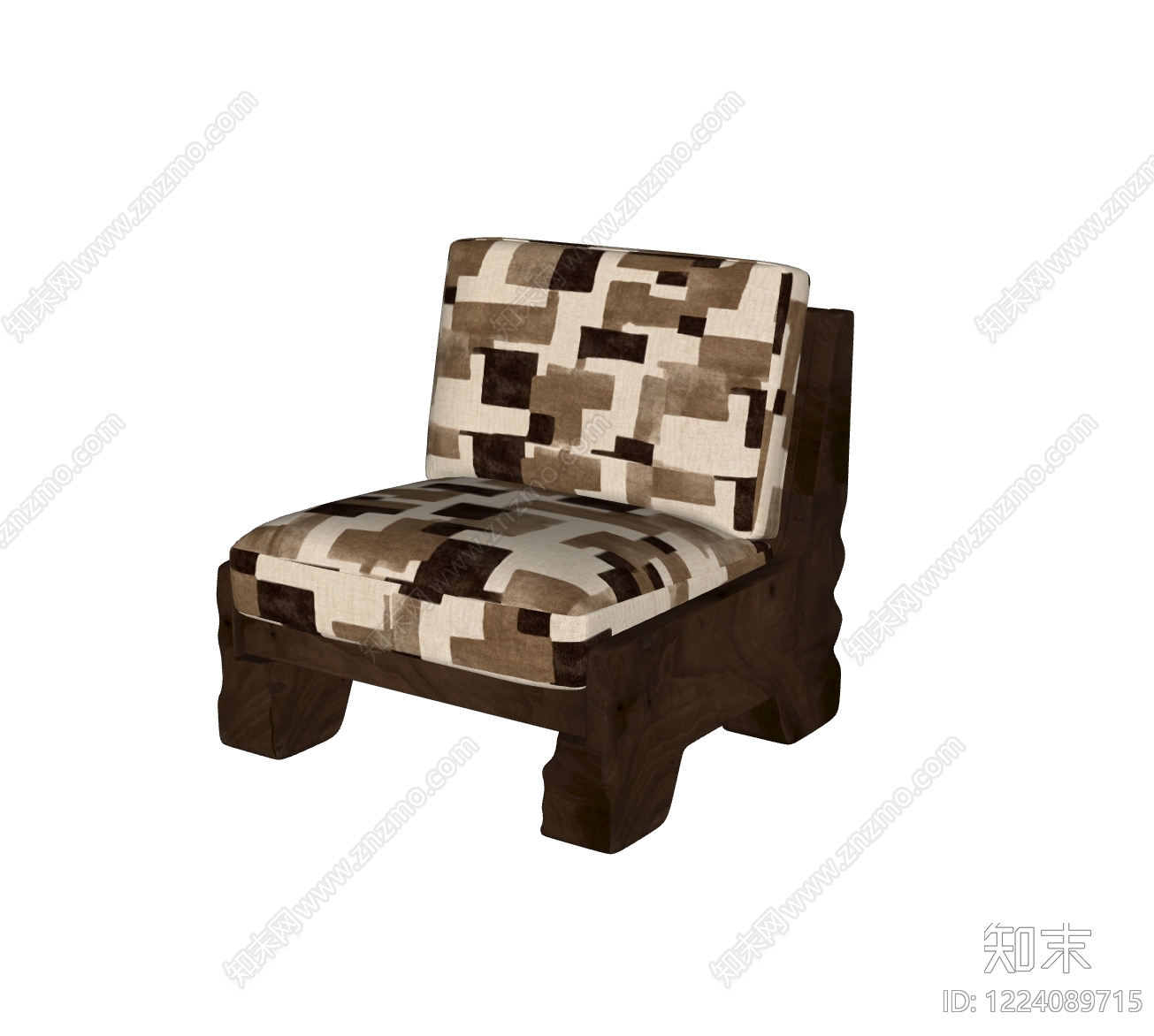 中古风单人沙发SU模型下载【ID:1224089715】