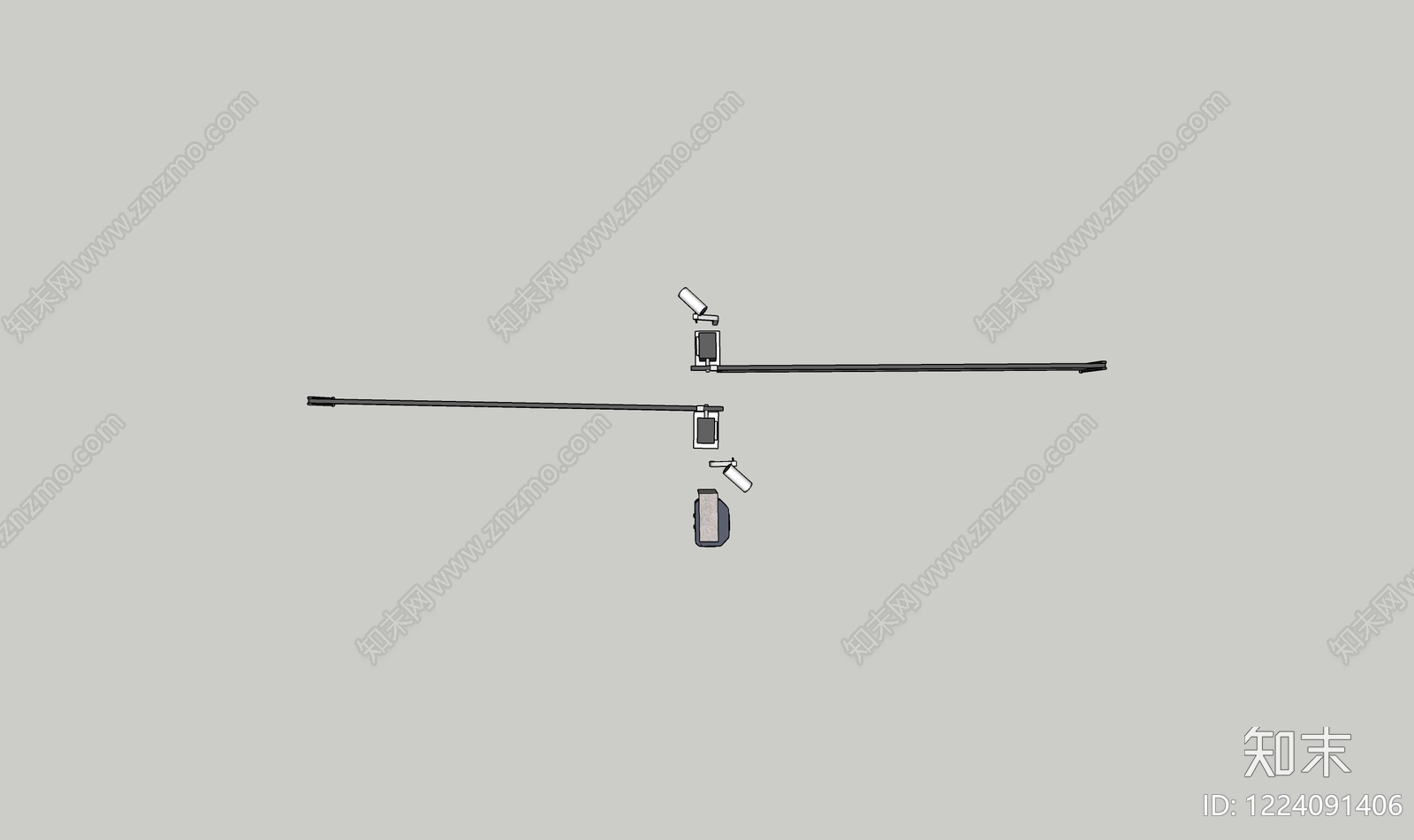 现代简约小区景观SU模型下载【ID:1224091406】
