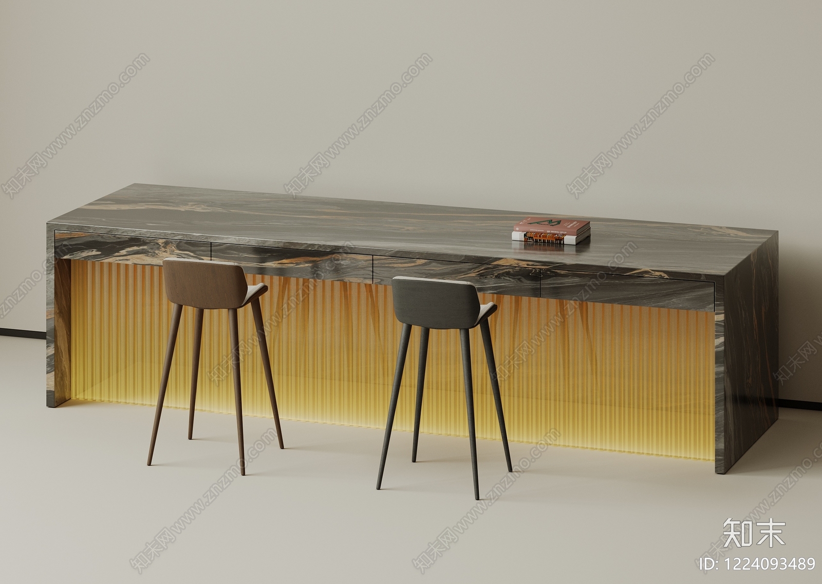 轻奢吧台3D模型下载【ID:1224093489】