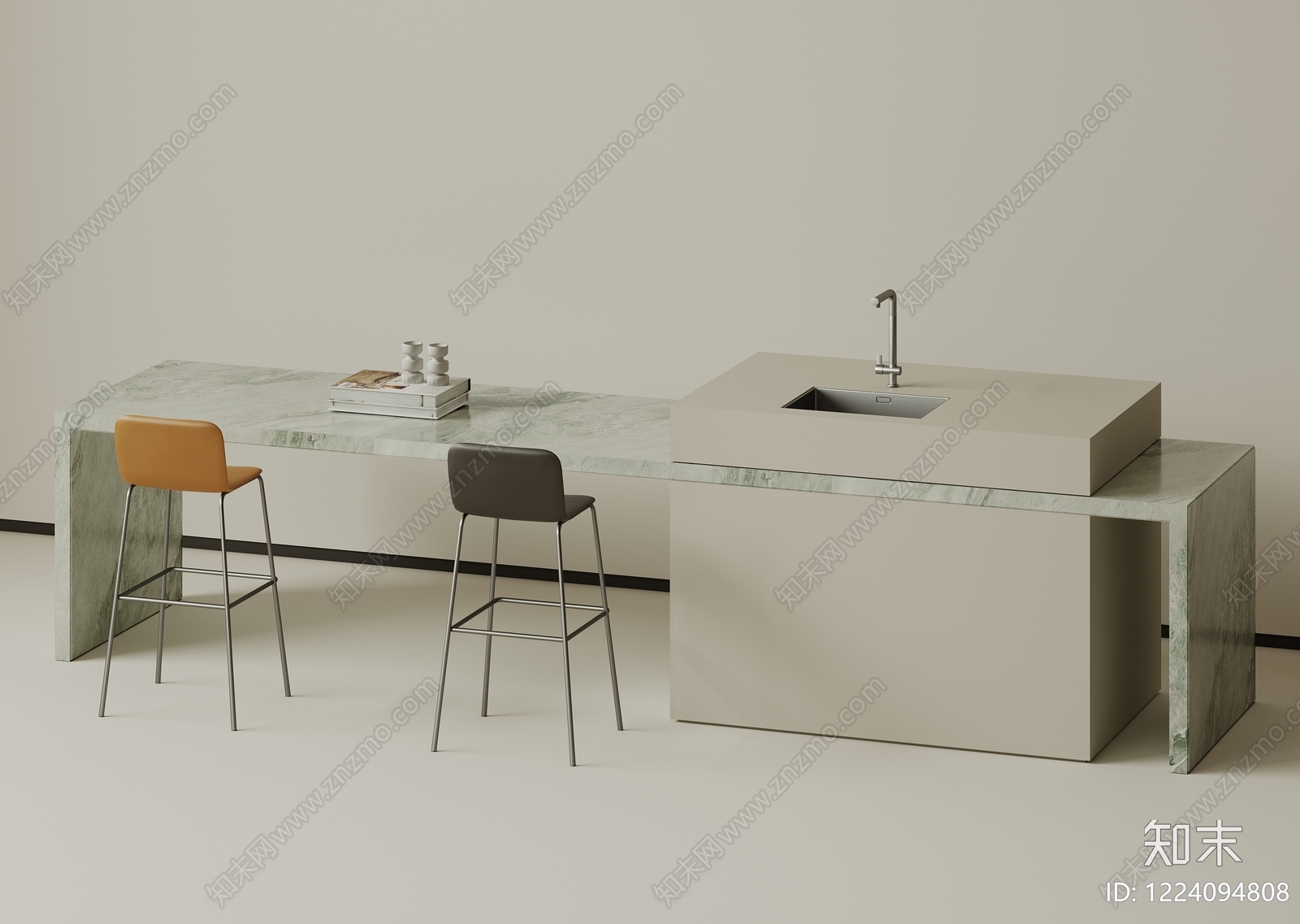 极简吧台3D模型下载【ID:1224094808】