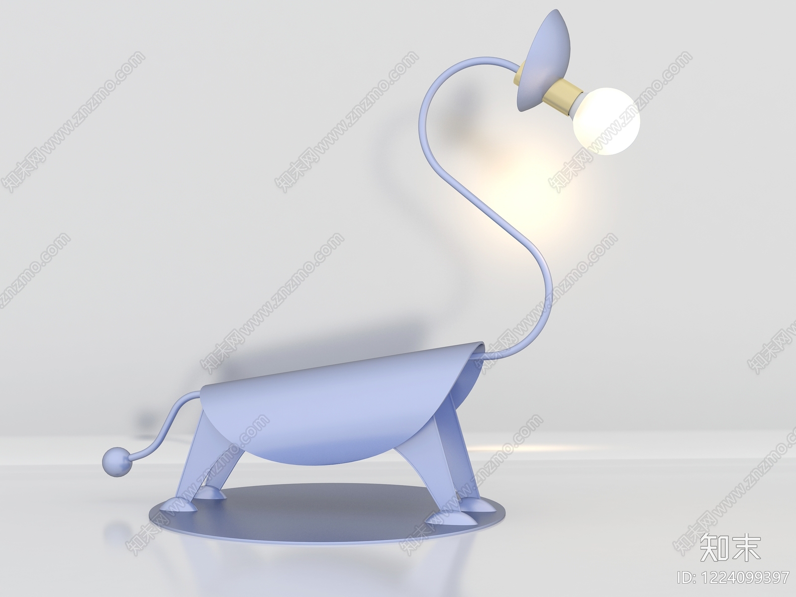 极简灯具组合3D模型下载【ID:1224099397】