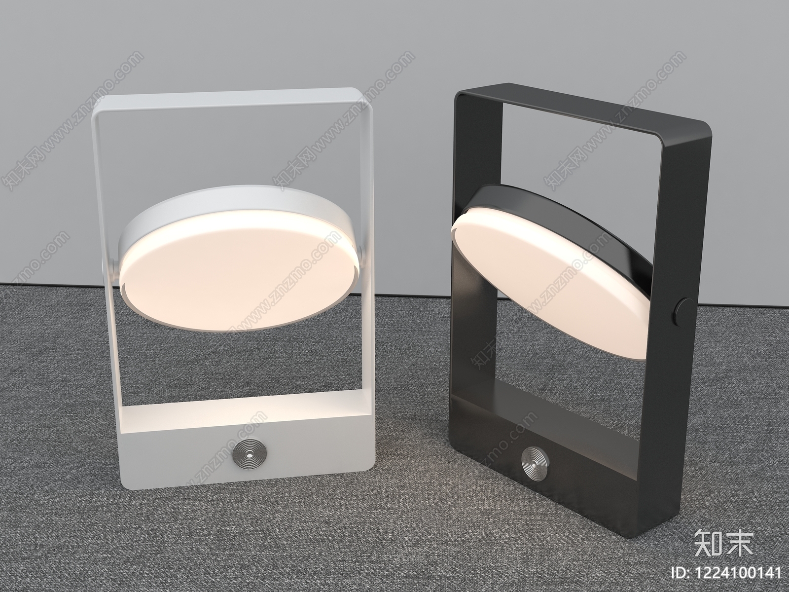 极简灯具组合3D模型下载【ID:1224100141】