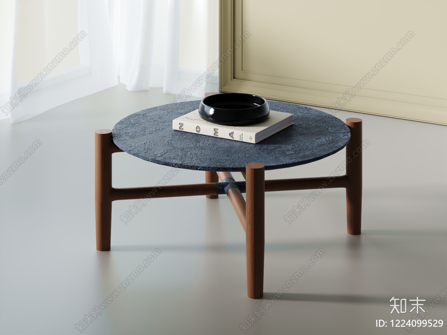 侘寂茶几3D模型下载【ID:1224099529】