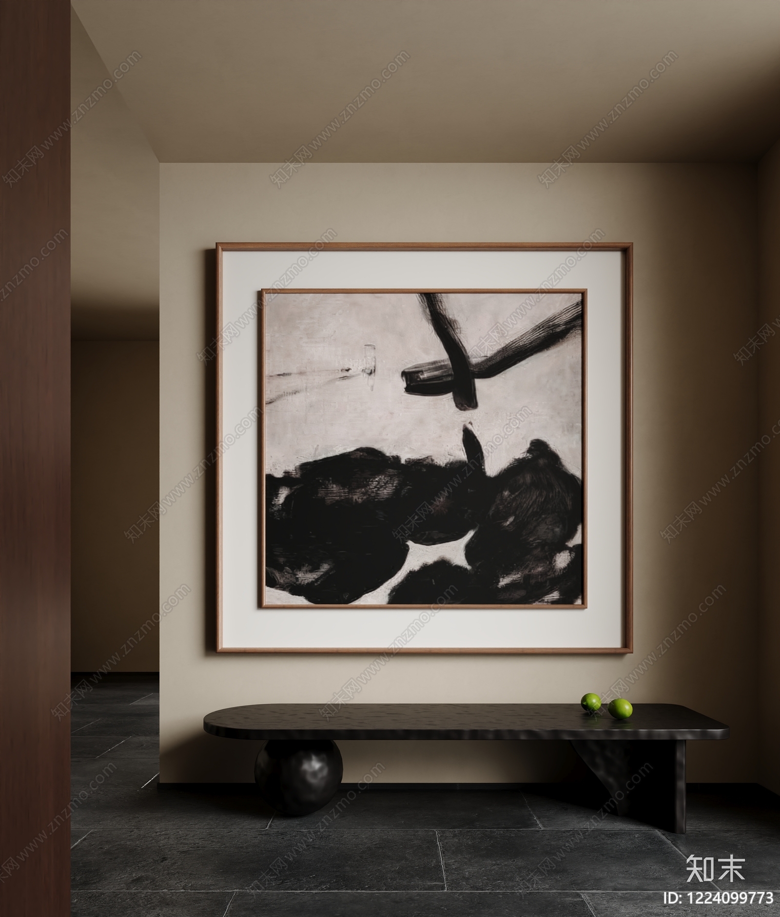 侘寂挂画SU模型下载【ID:1224099773】
