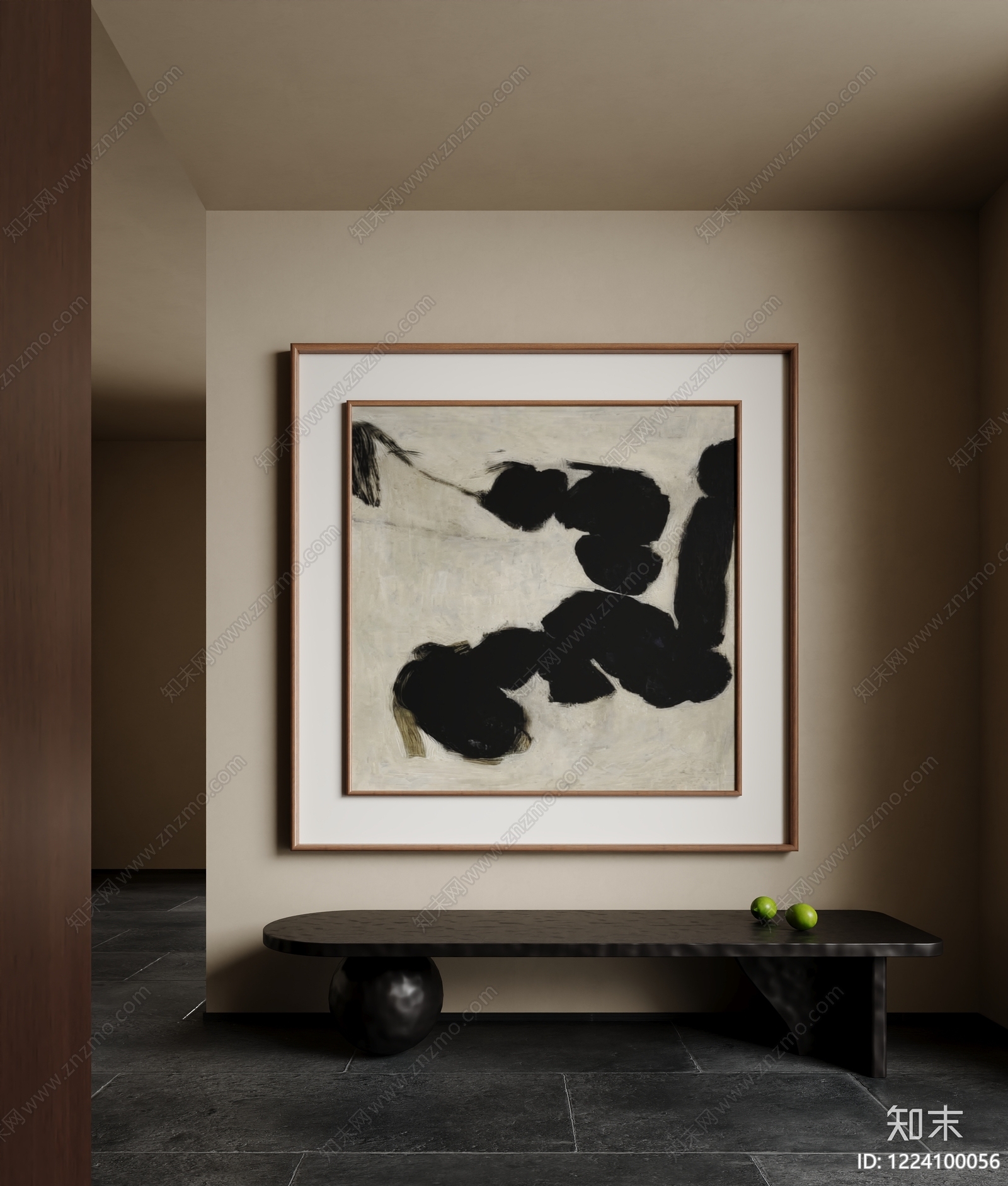 侘寂挂画SU模型下载【ID:1224100056】