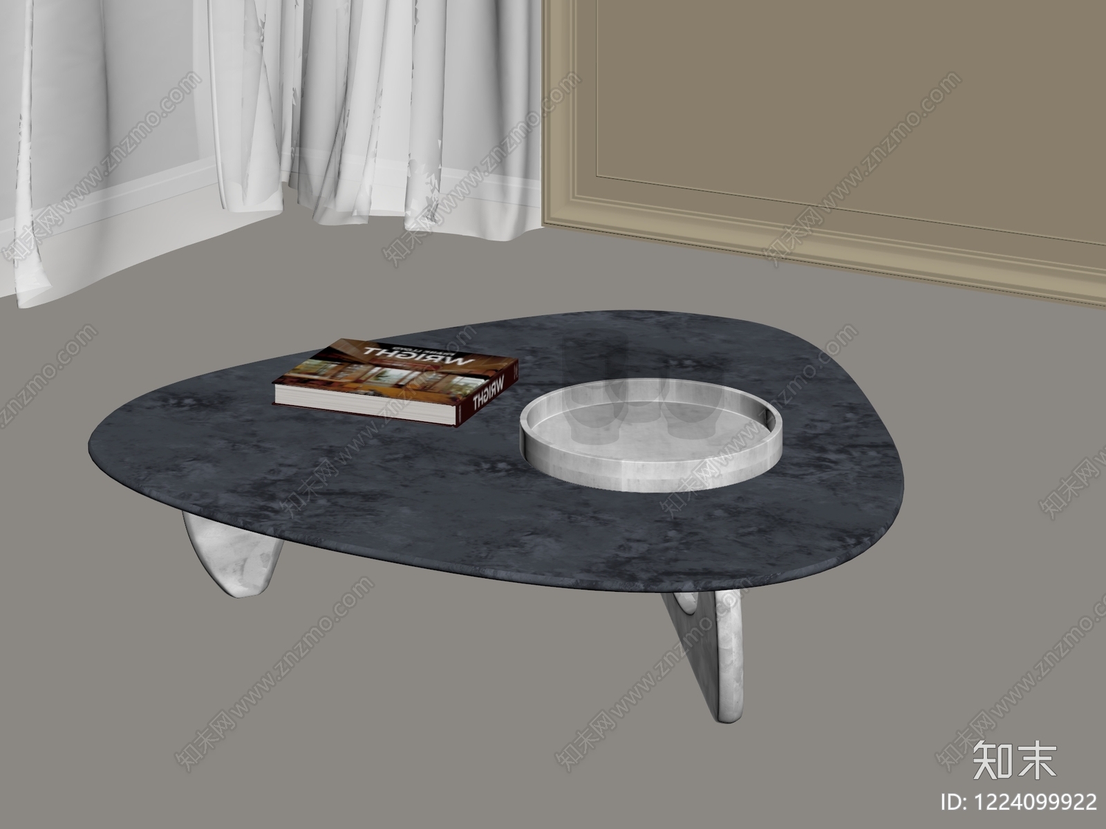 意式极简茶几3D模型下载【ID:1224099922】