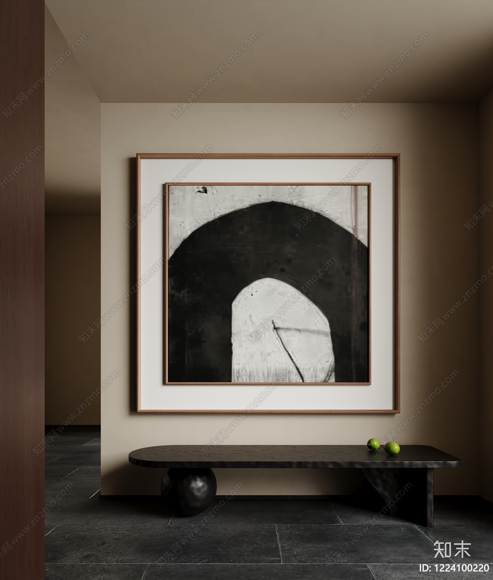 侘寂挂画SU模型下载【ID:1224100220】