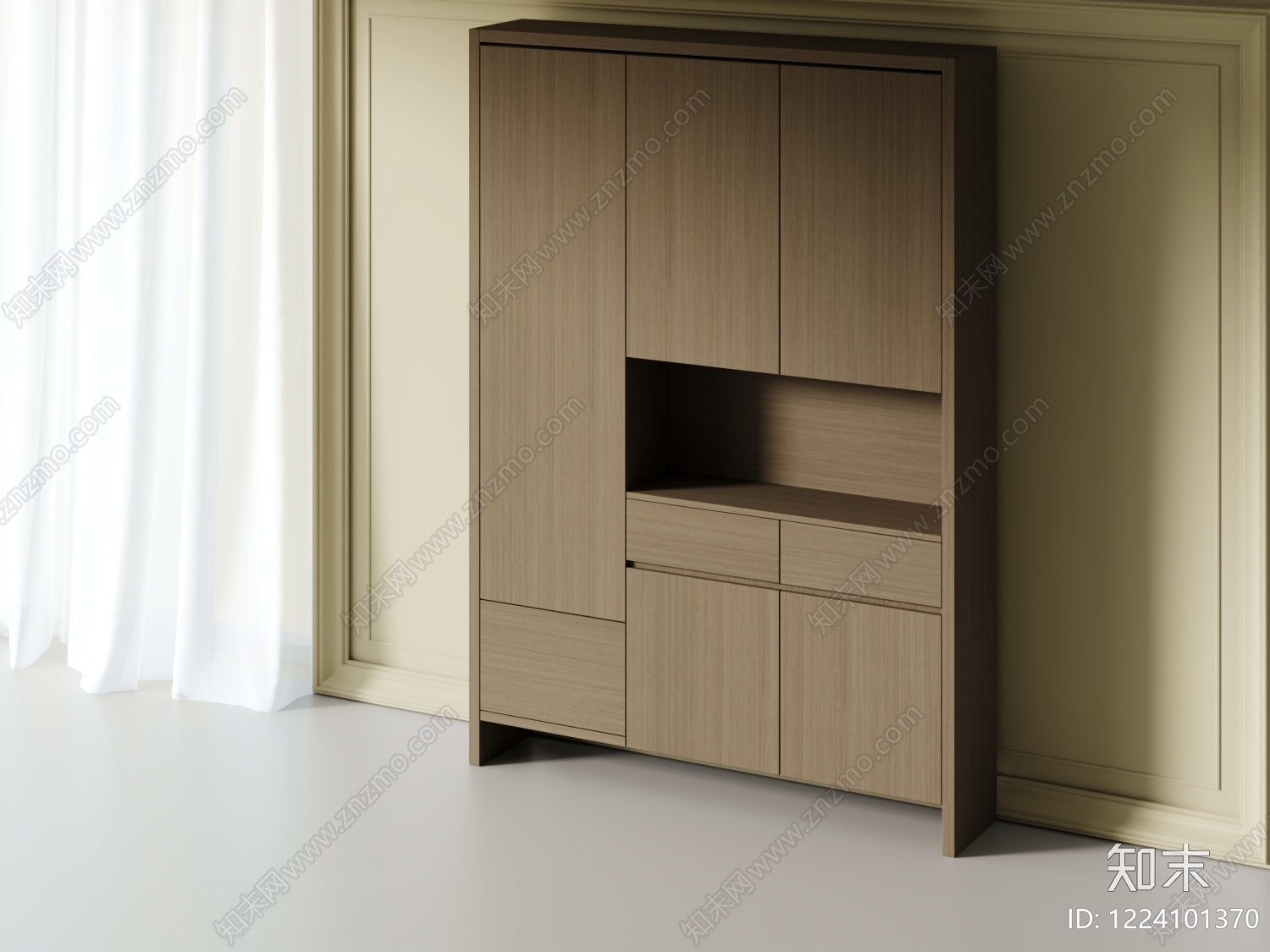 储物柜3D模型下载【ID:1224101370】
