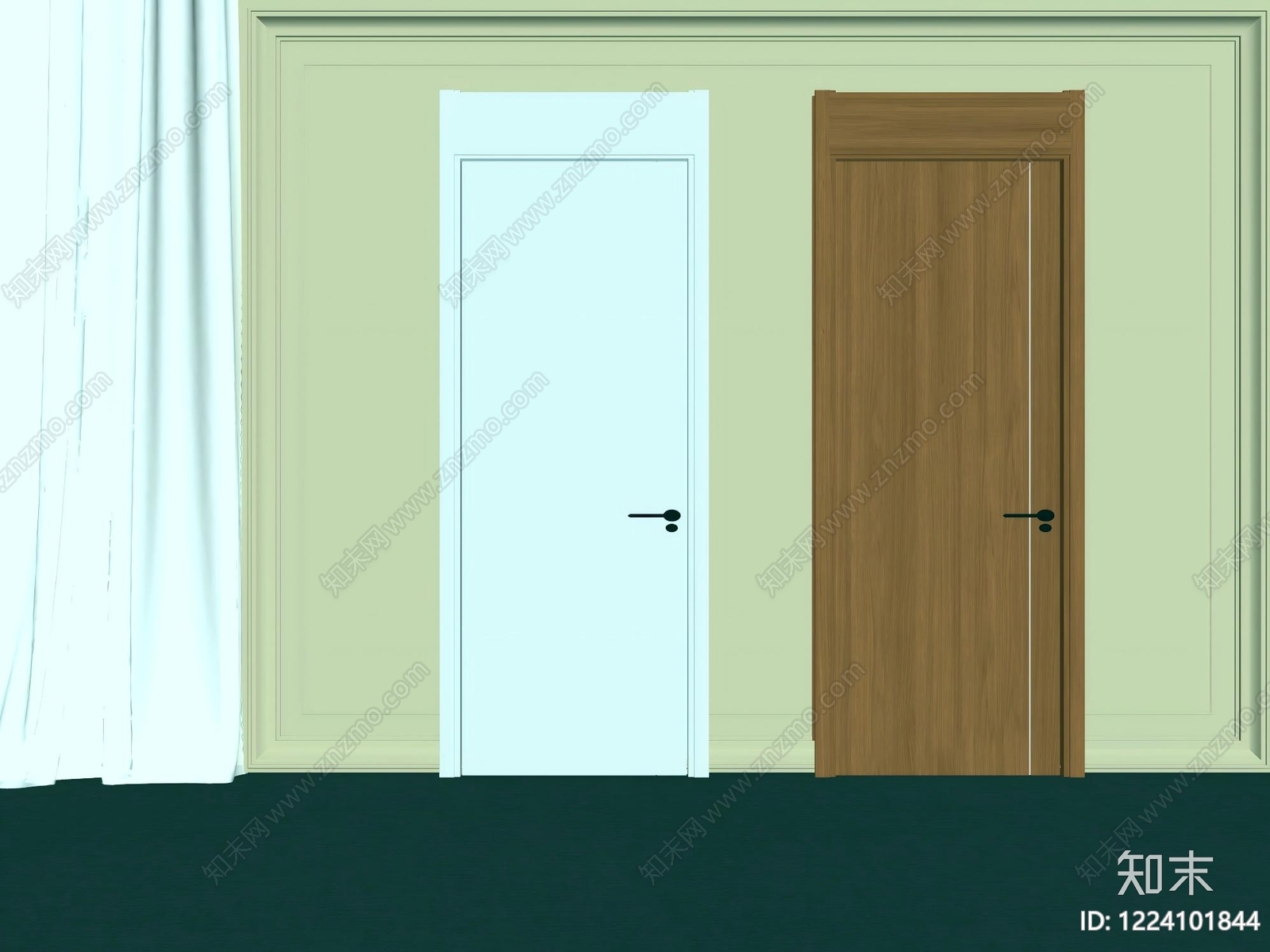 门组合3D模型下载【ID:1224101844】