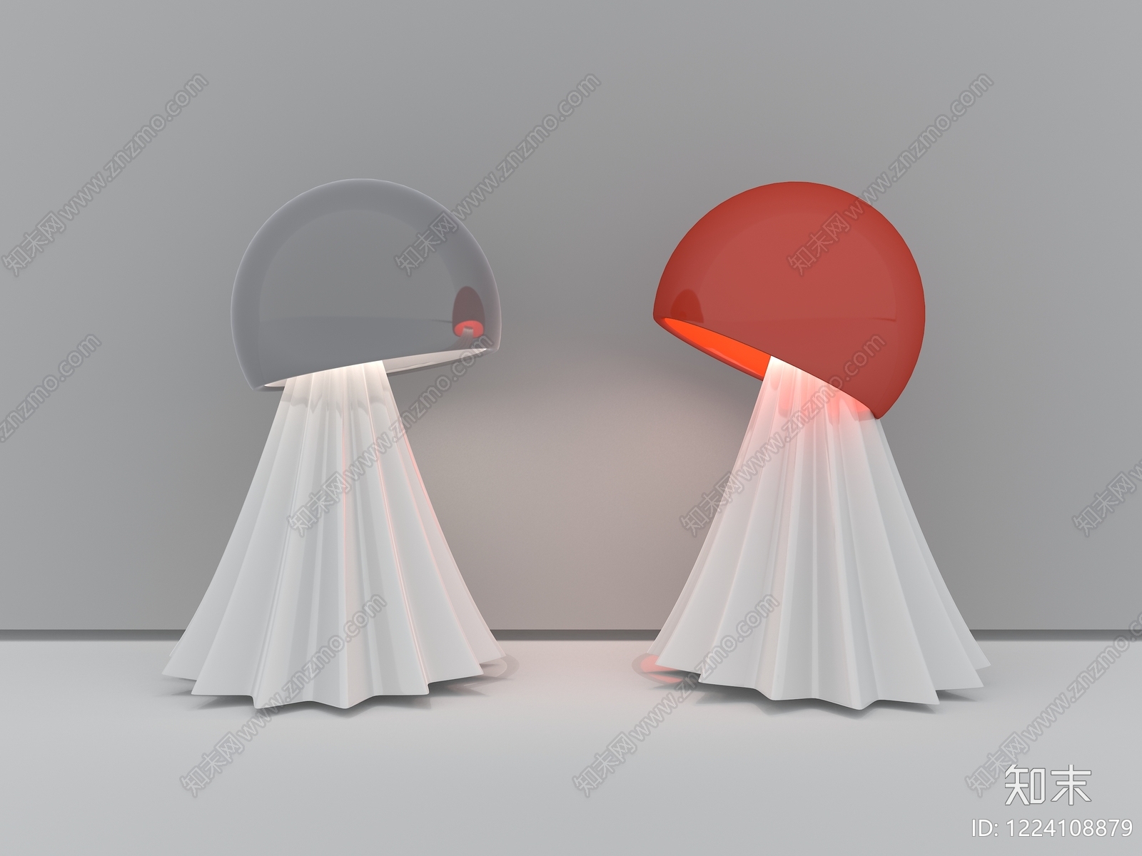轻奢落地灯3D模型下载【ID:1224108879】