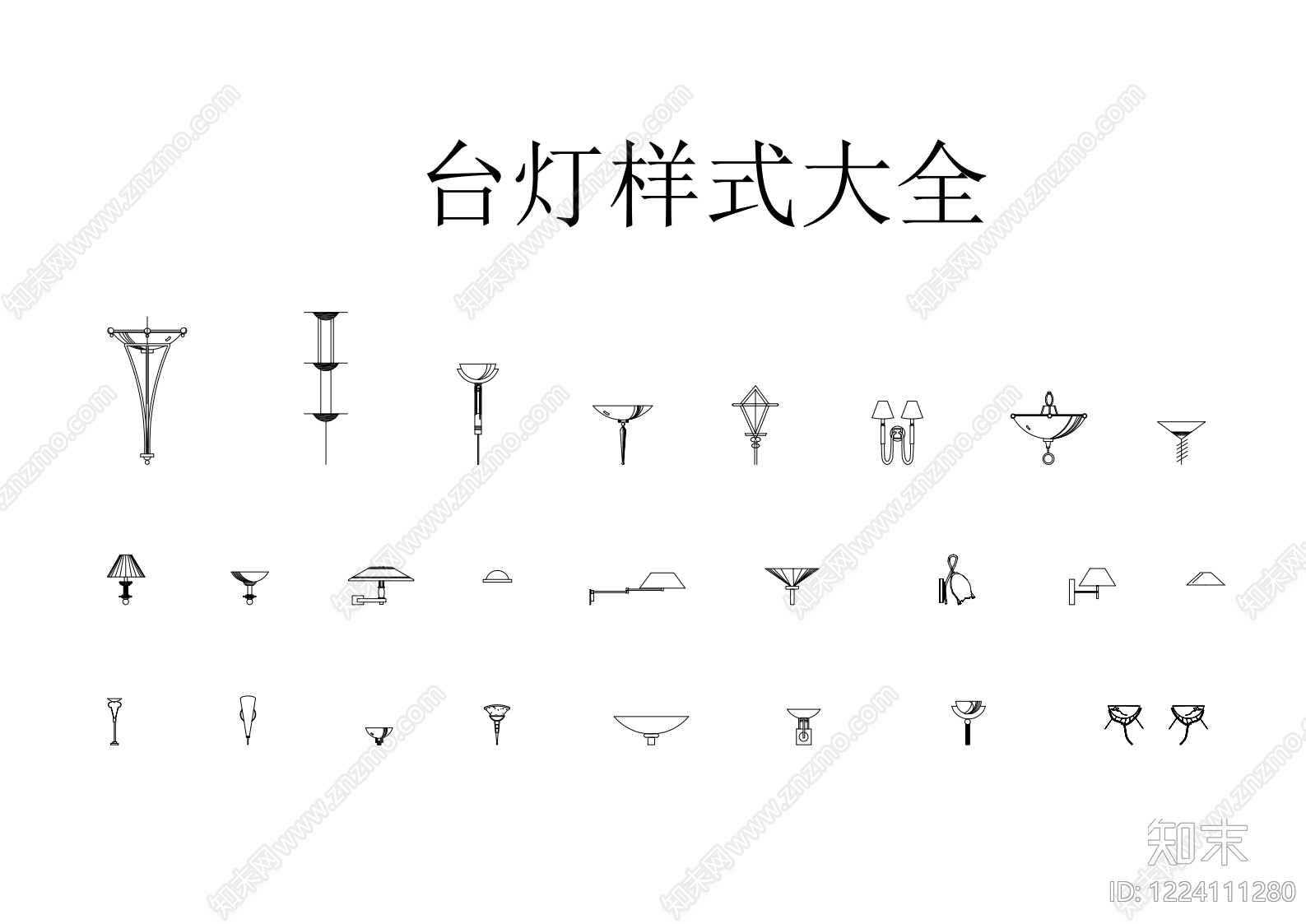 灯具图库CAD图纸