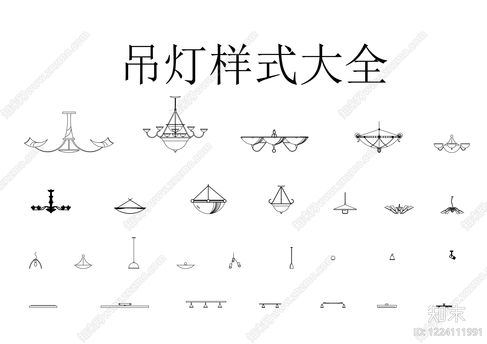 灯具图库CAD图纸