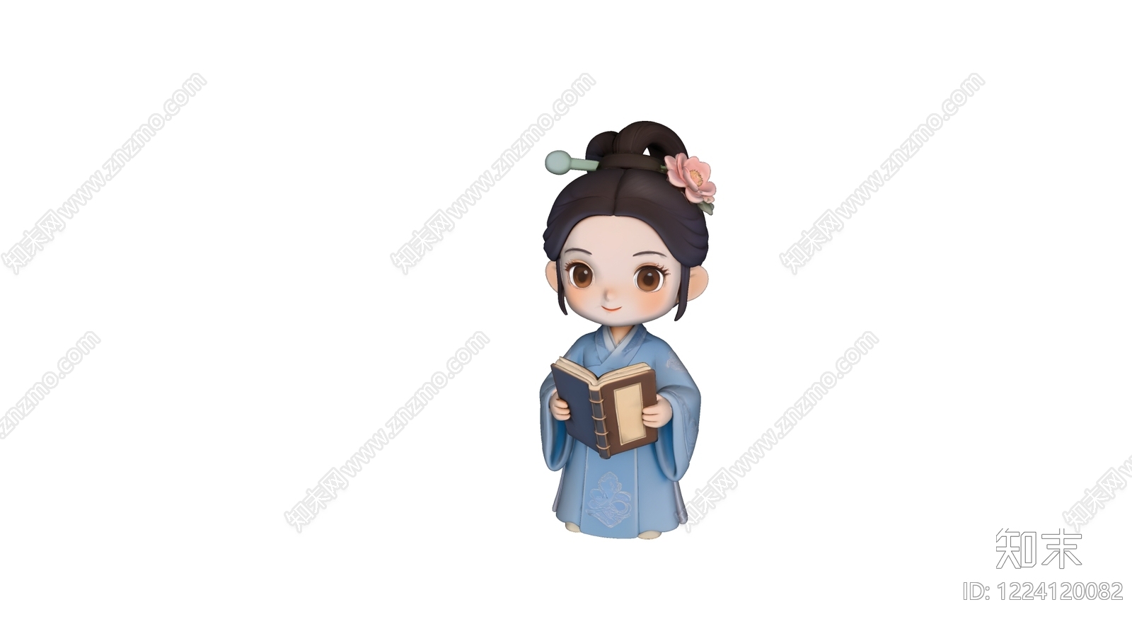 中式雕塑摆件SU模型下载【ID:1224120082】
