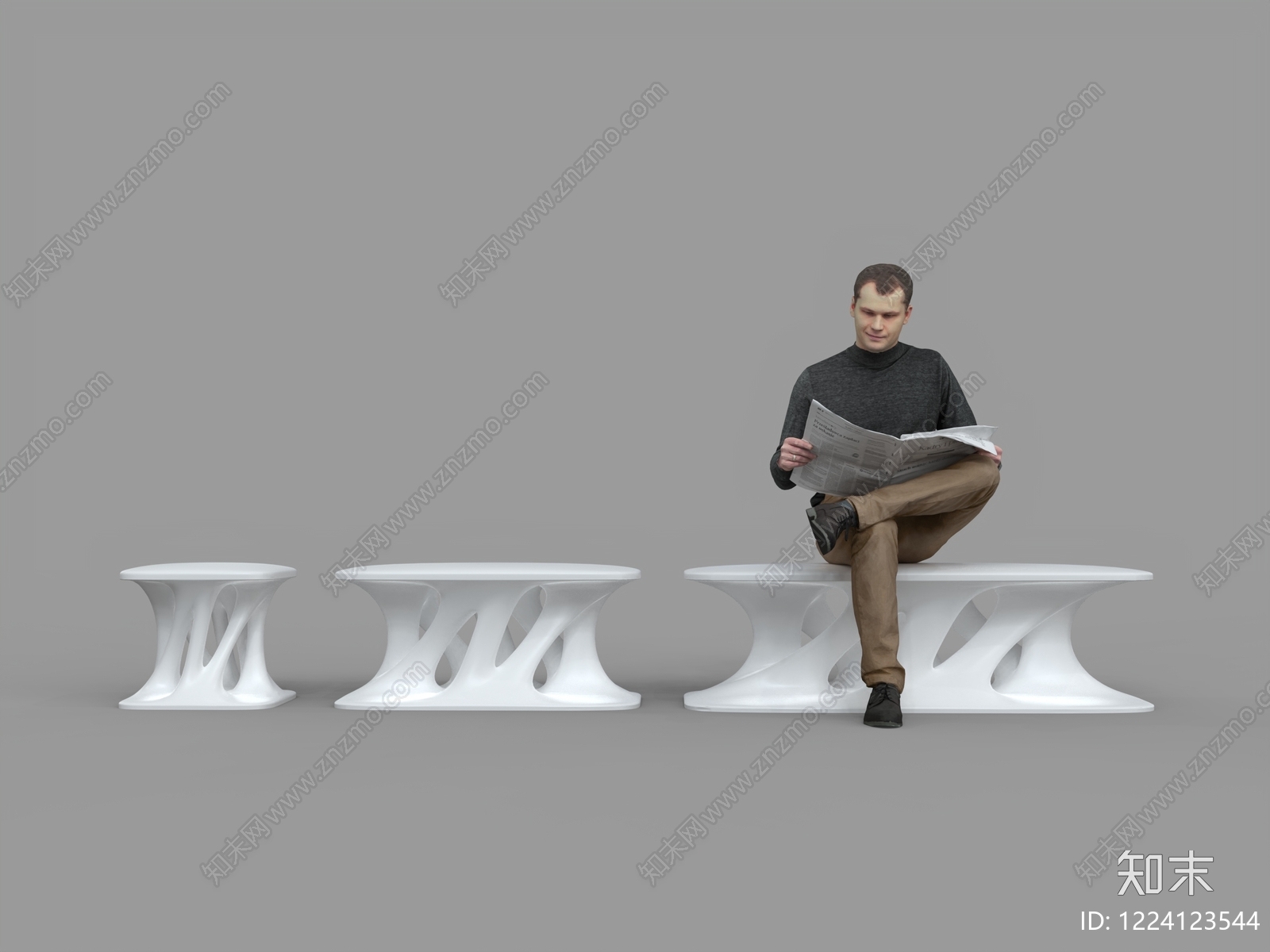 极简其他凳子3D模型下载【ID:1224123544】