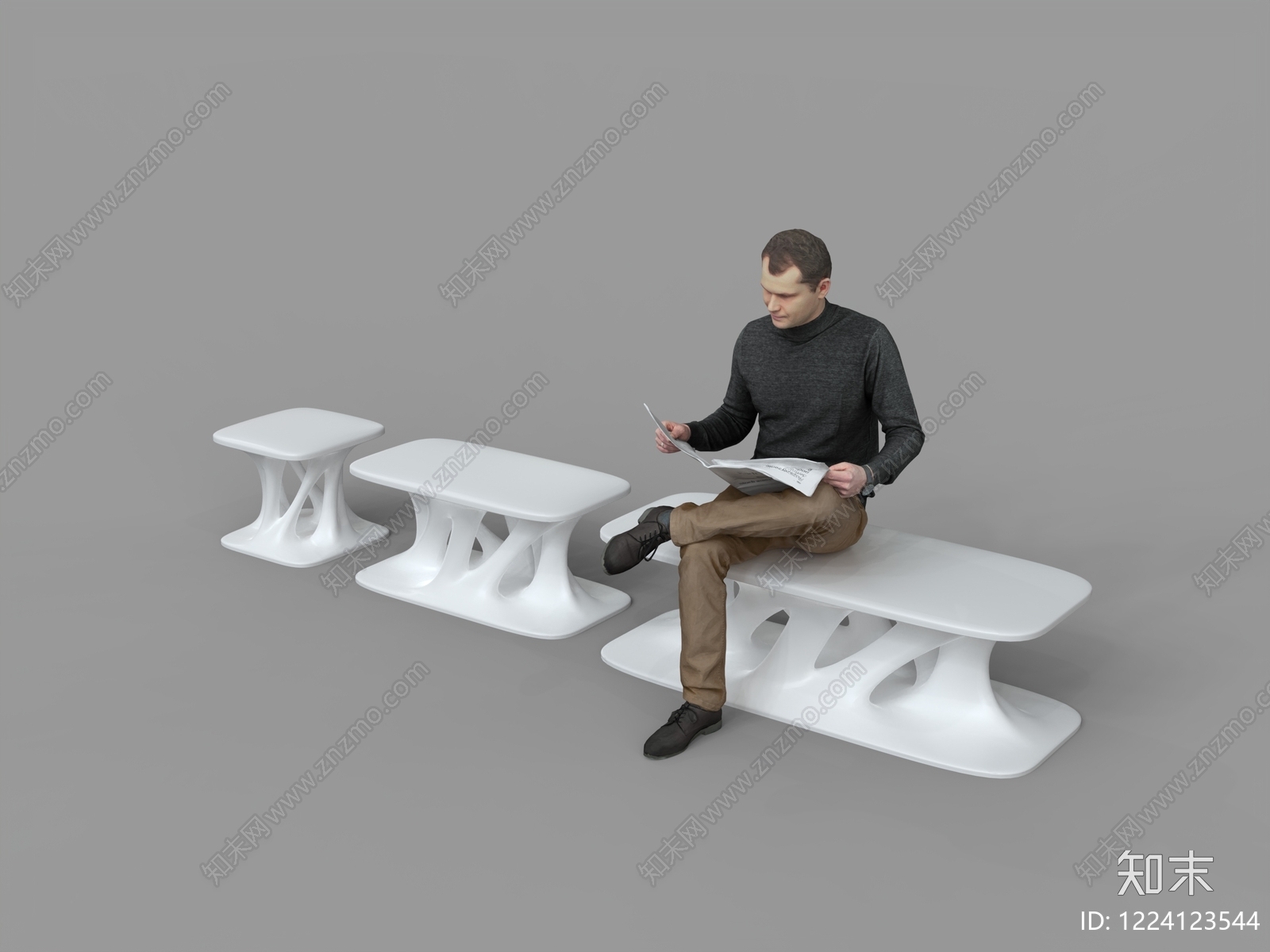 极简其他凳子3D模型下载【ID:1224123544】