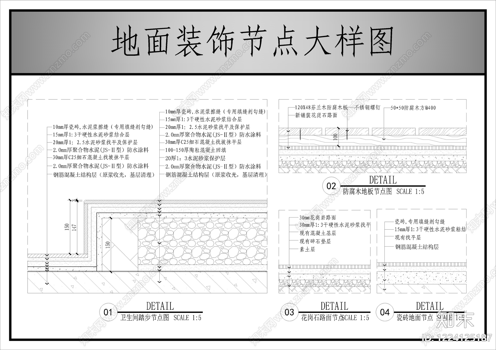 地面综合节点CAD图纸