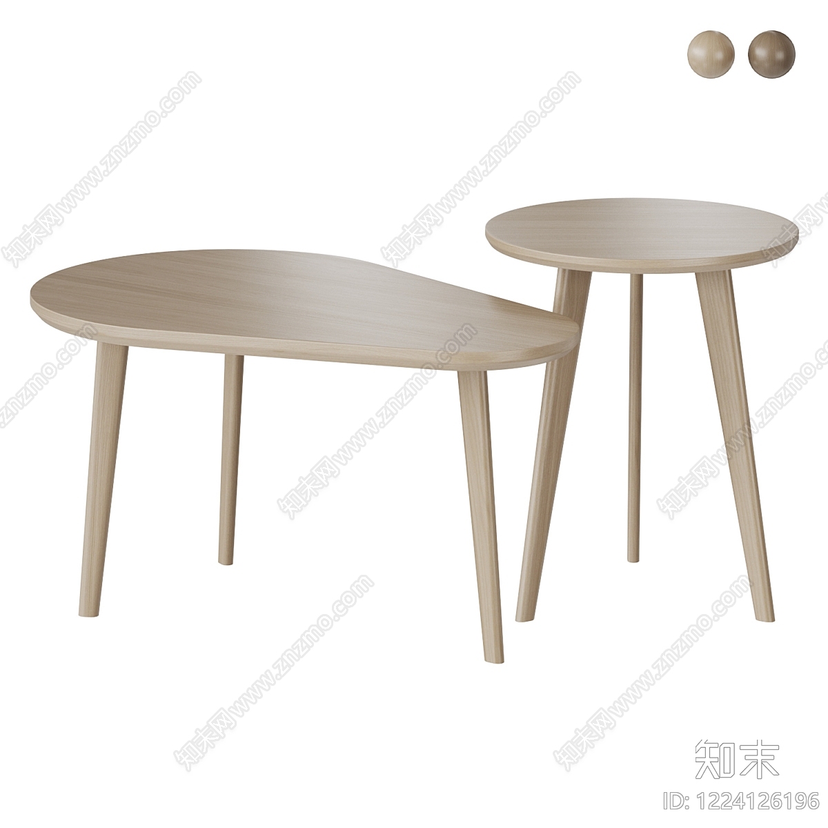 原木风几类组合3D模型下载【ID:1224126196】