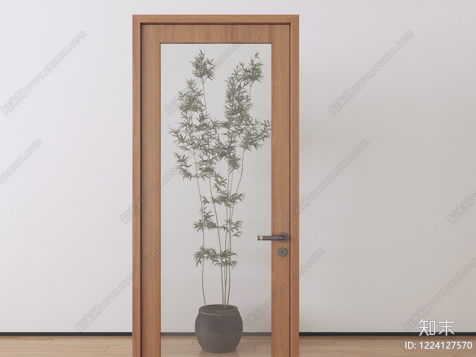 新中式单开门SU模型下载【ID:1224127570】
