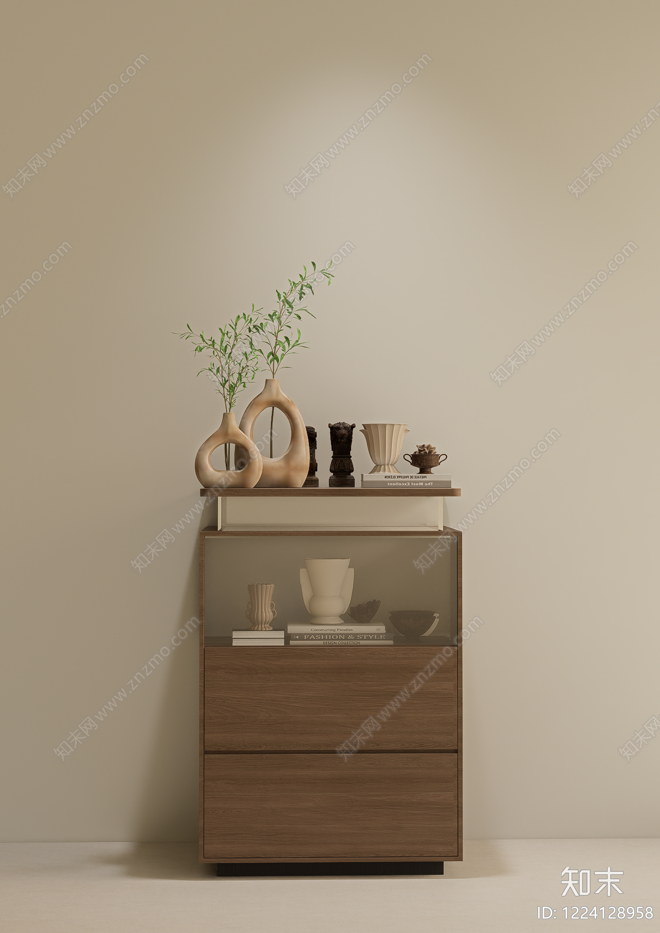 中古风储物柜SU模型下载【ID:1224128958】