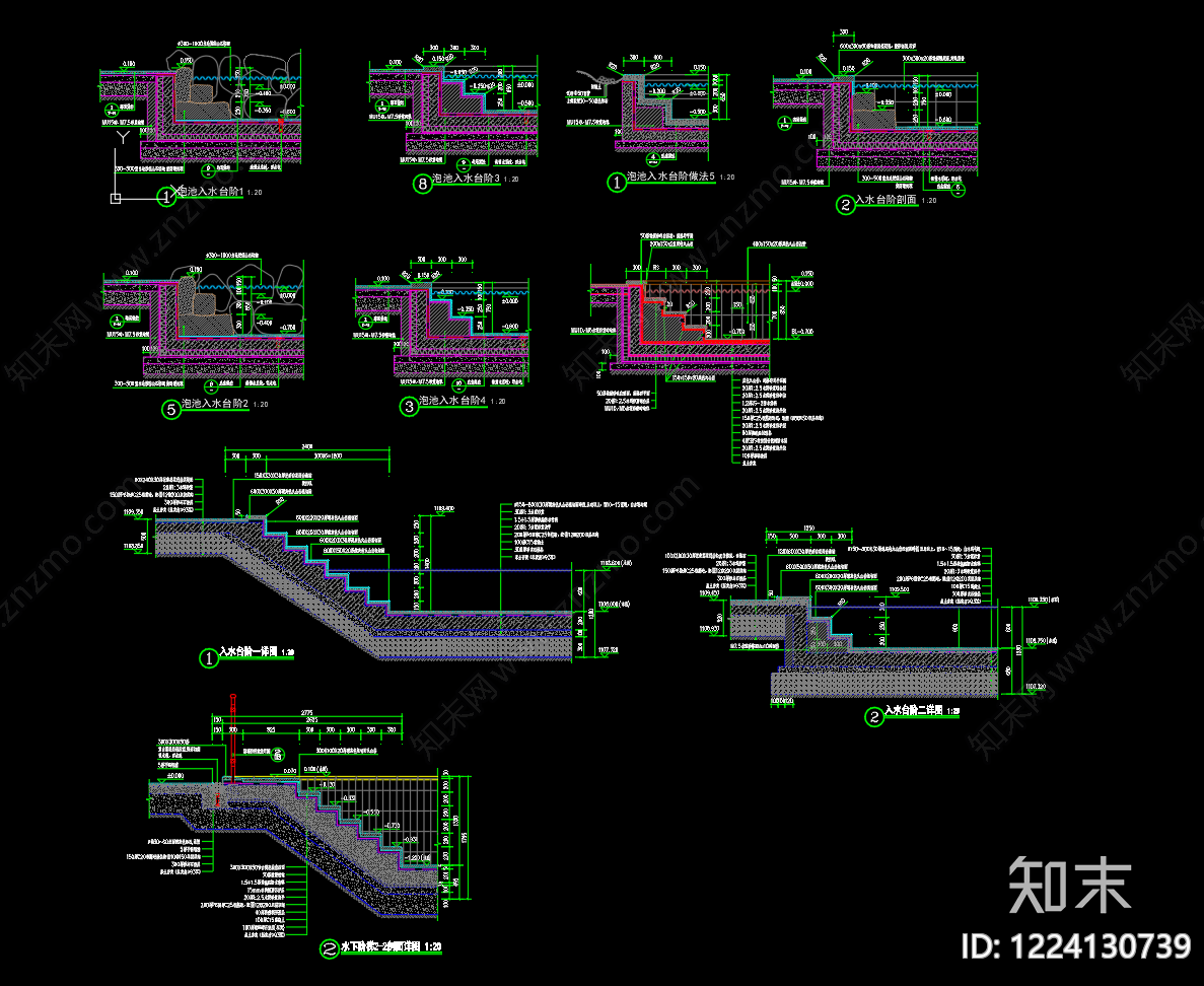 假山水景图库CAD图纸