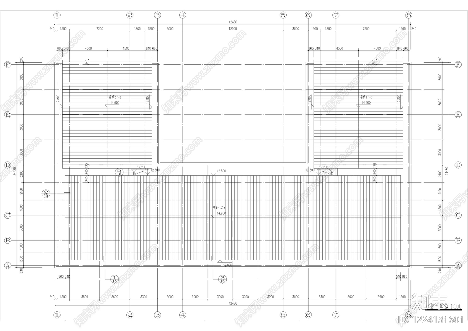 其他商业建筑cad施工图下载【ID:1224131601】