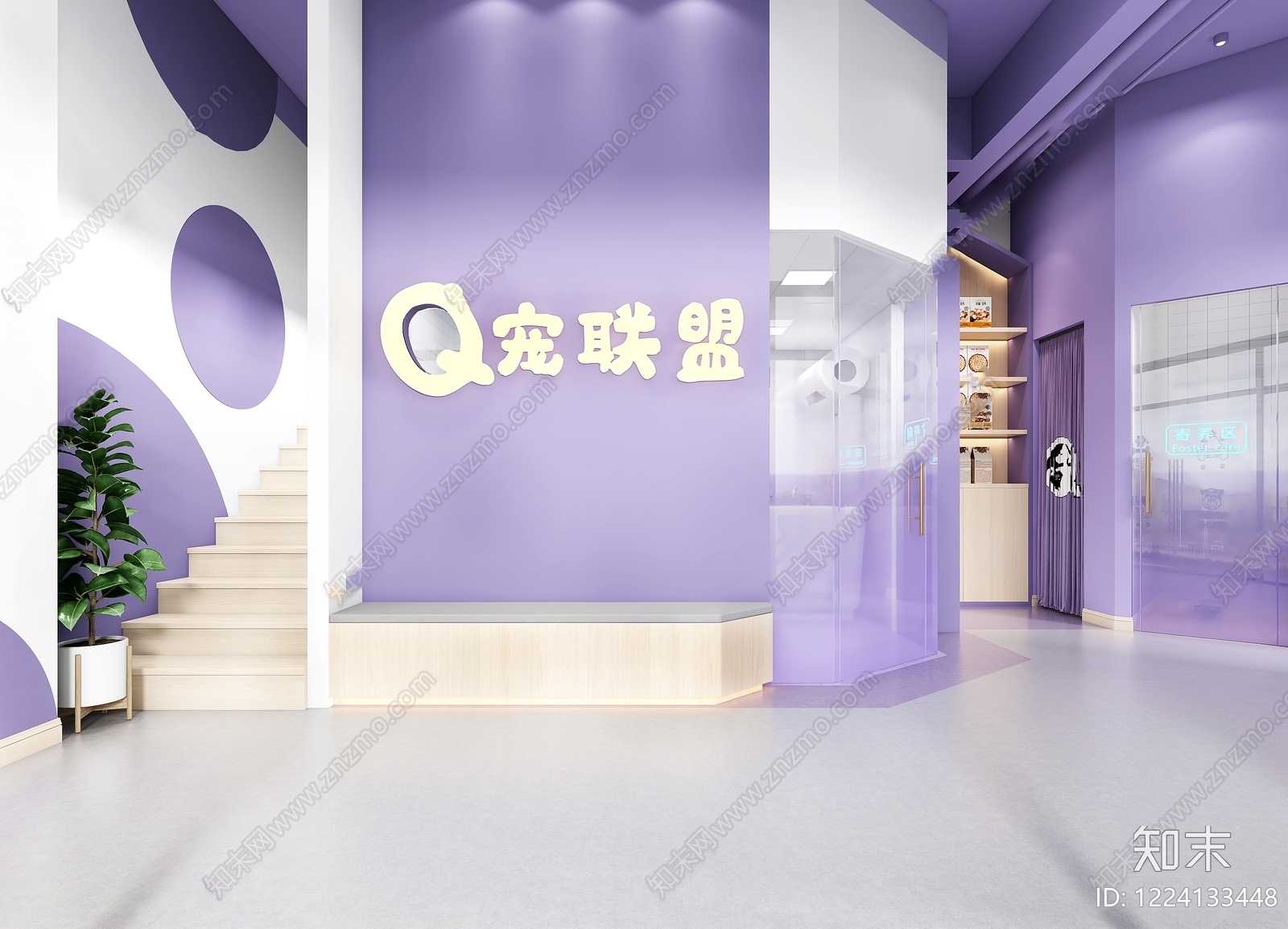 宠物店cad施工图下载【ID:1224133448】