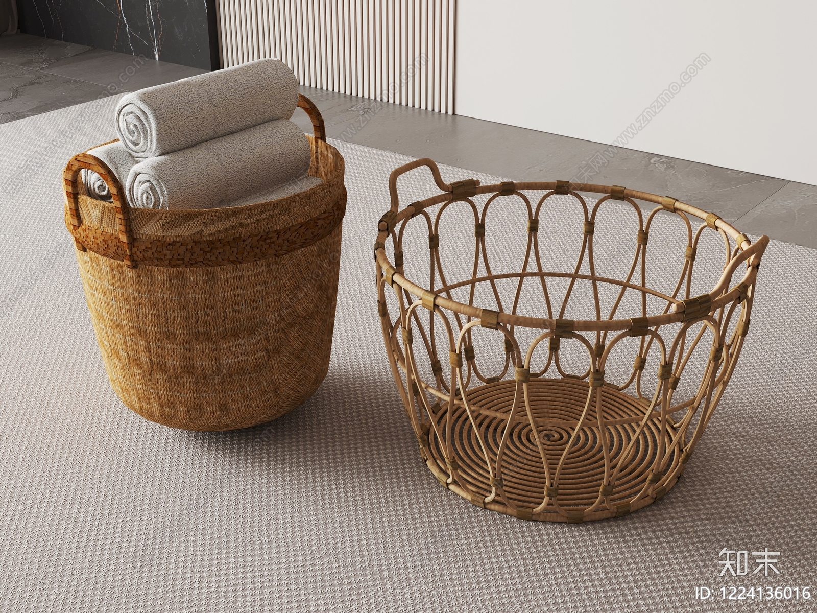 日式其他生活用品3D模型下载【ID:1224136016】