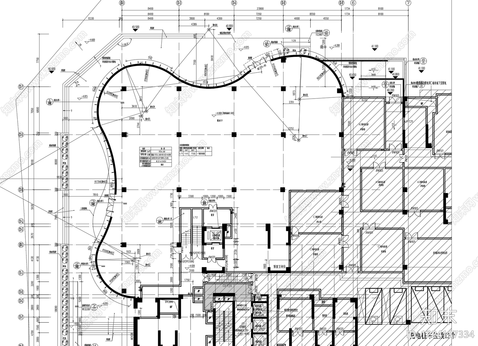住宅楼建筑cad施工图下载【ID:1224137334】
