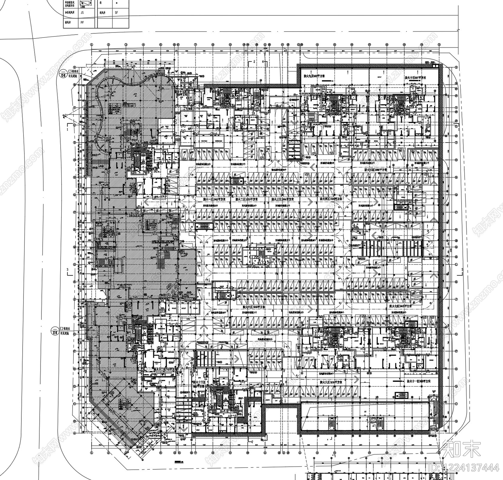 住宅楼建筑cad施工图下载【ID:1224137444】