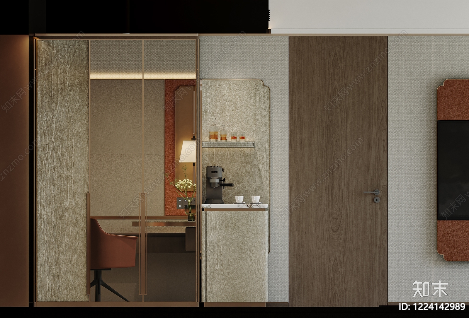 轻奢酒店3D模型下载【ID:1224142989】