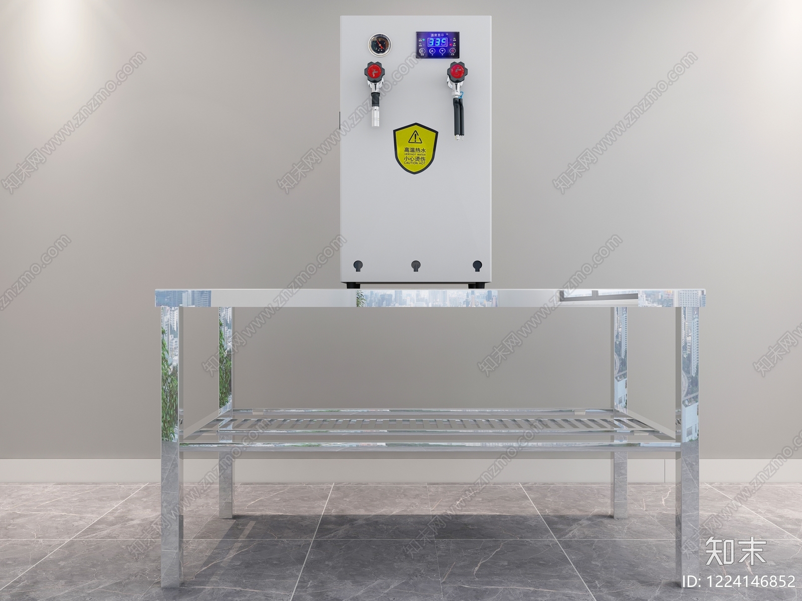 现代简约饮水机3D模型下载【ID:1224146852】