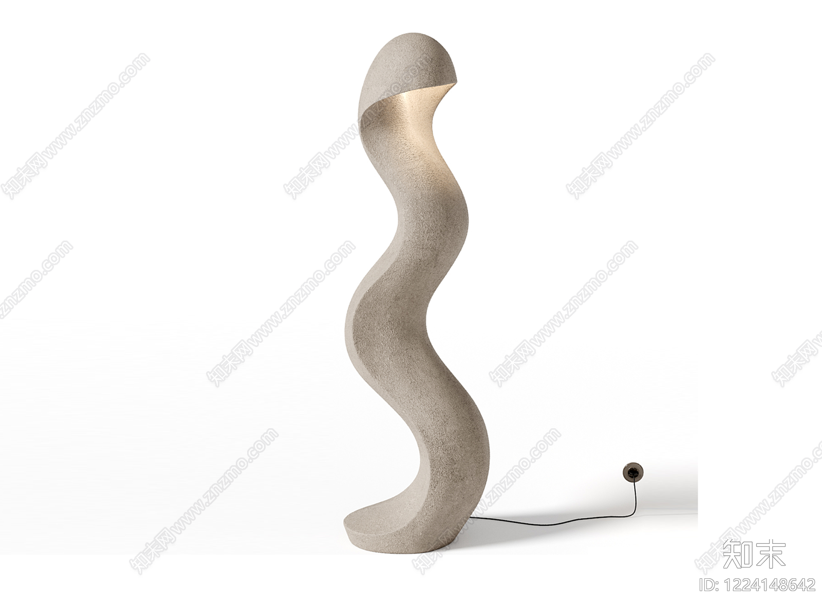 侘寂落地灯3D模型下载【ID:1224148642】