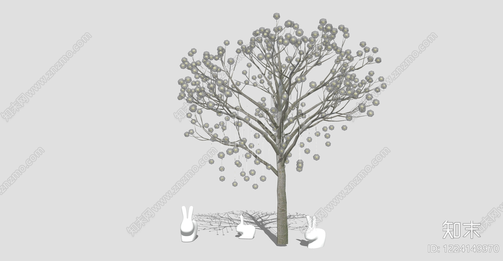 极简互动装置SU模型下载【ID:1224149970】