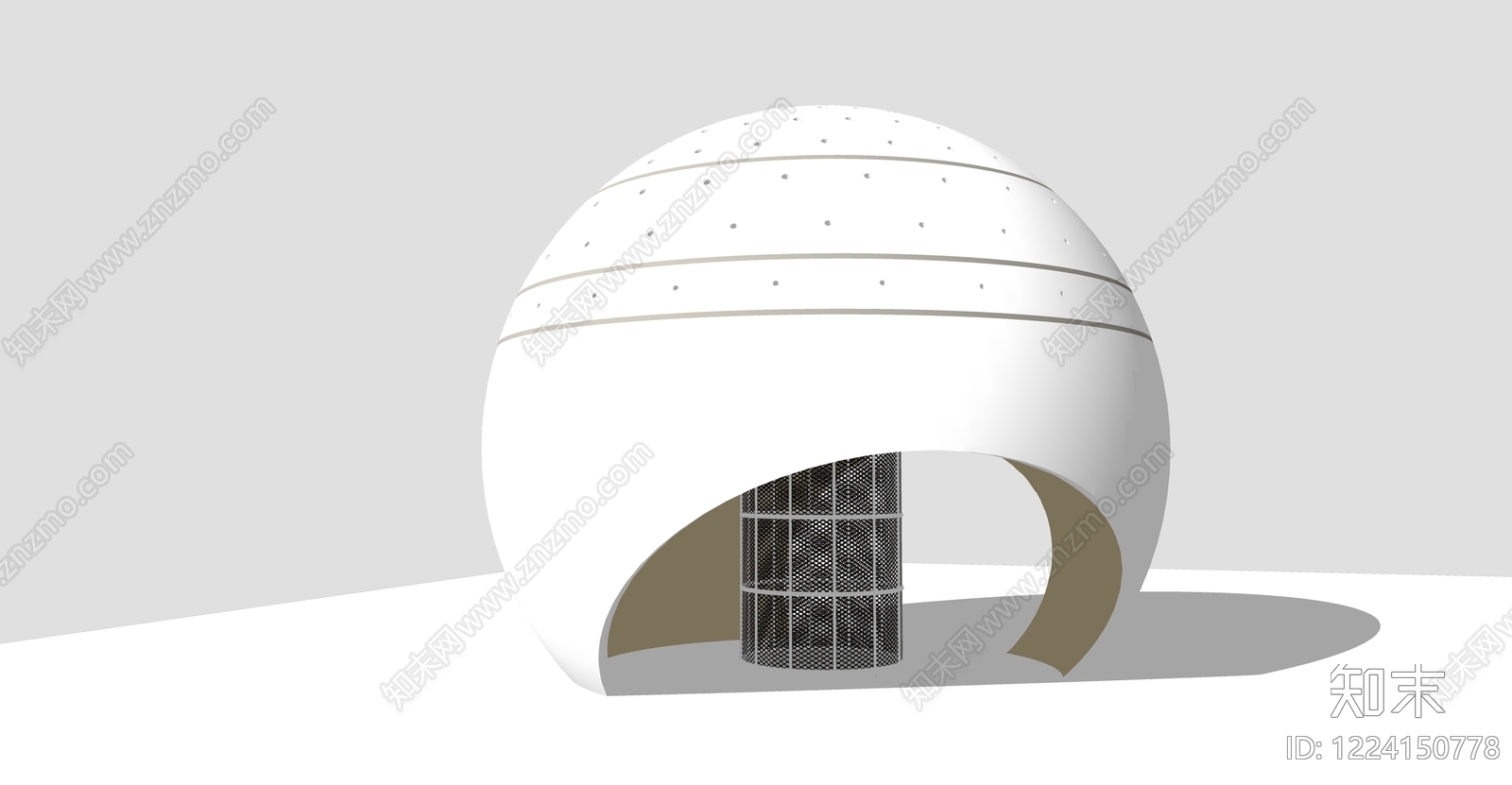 极简小公建SU模型下载【ID:1224150778】