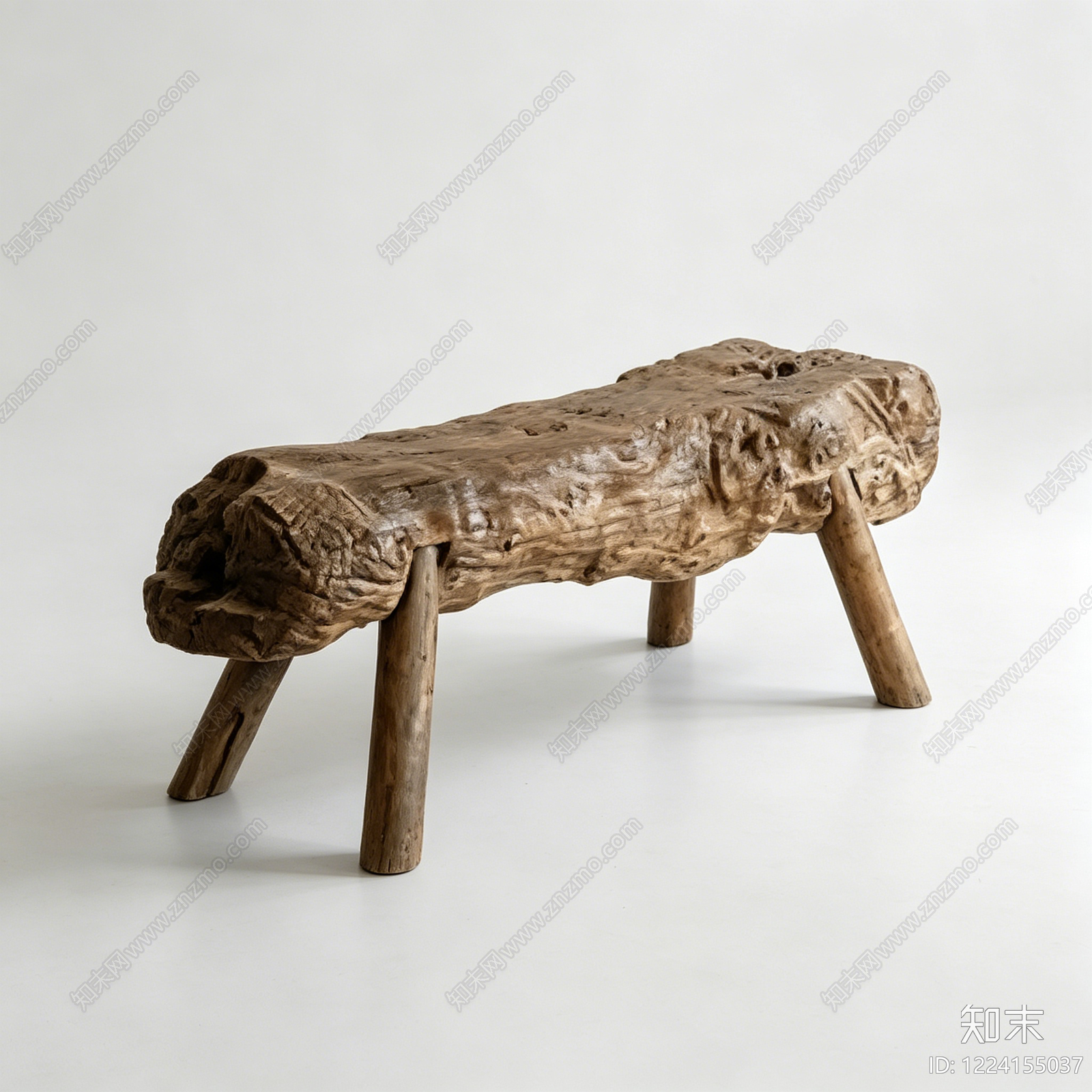 侘寂其他凳子3D模型下载【ID:1224155037】
