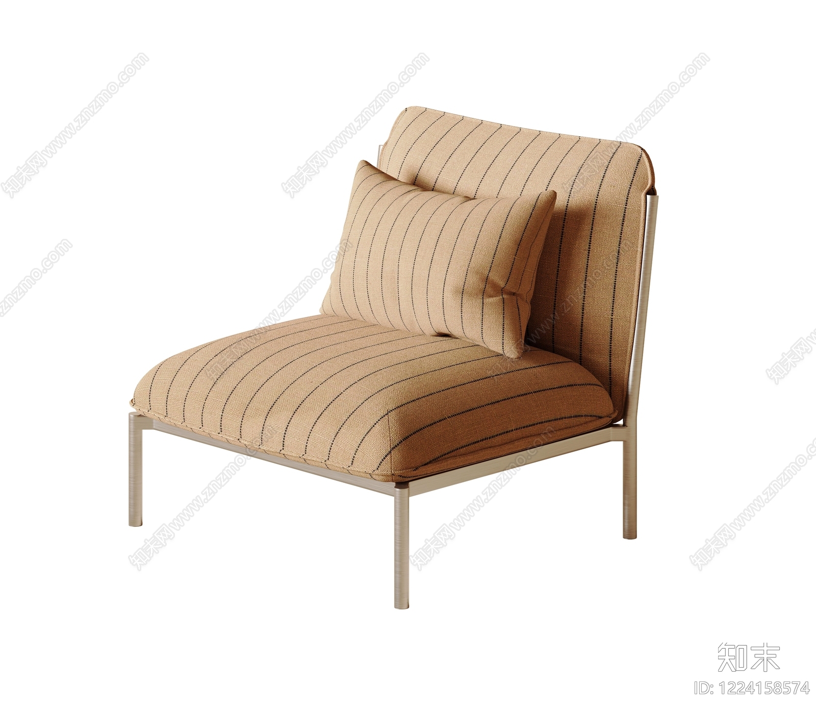 现代简约休闲椅3D模型下载【ID:1224158574】