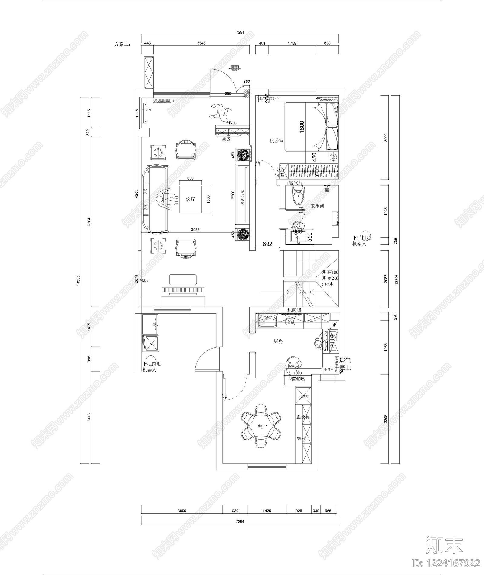 别墅cad施工图下载【ID:1224167922】