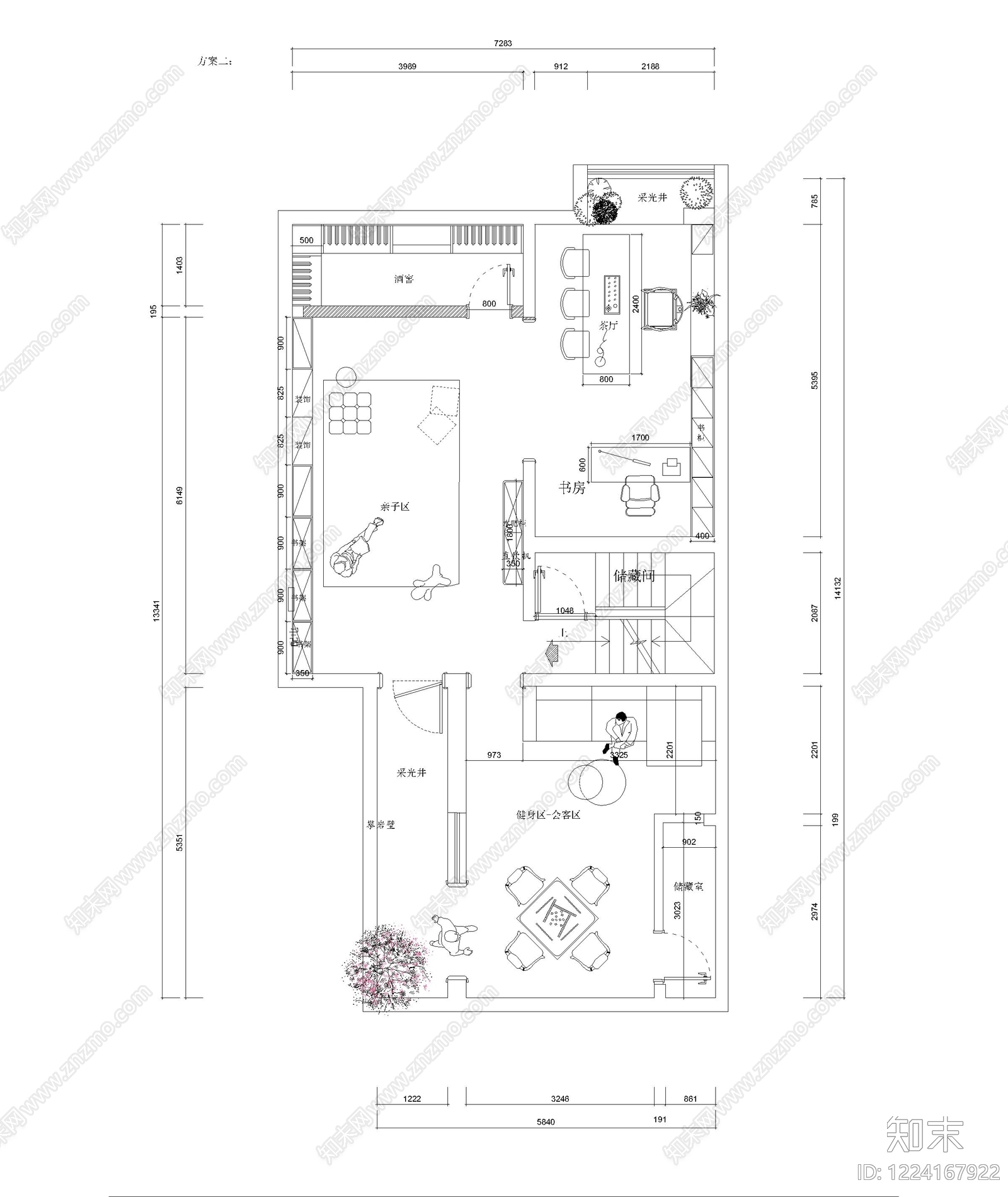 别墅cad施工图下载【ID:1224167922】
