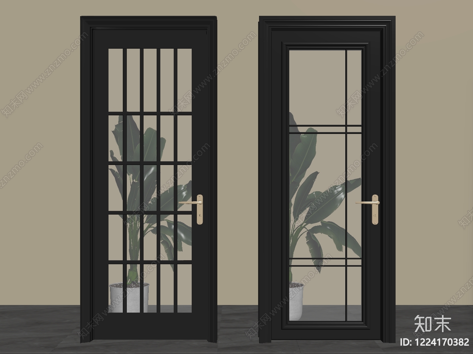 极简单开门SU模型下载【ID:1224170382】