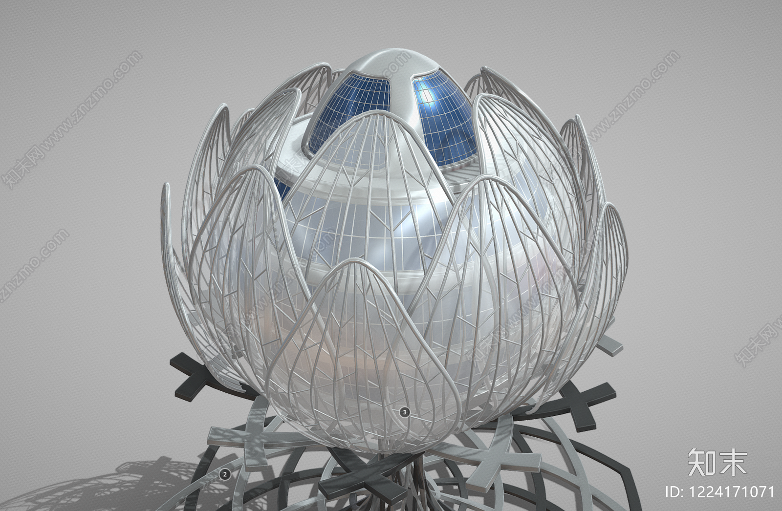 未来主义登高塔架3D模型下载【ID:1224171071】