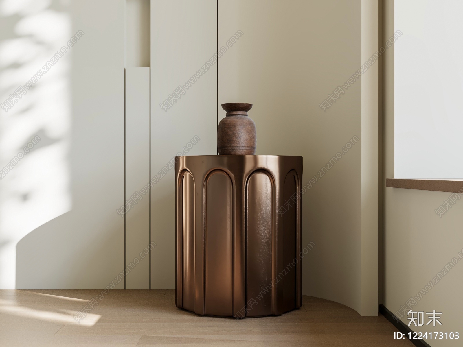 轻奢边几3D模型下载【ID:1224173103】