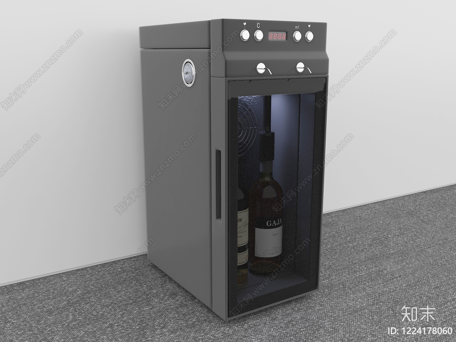 极简冰箱3D模型下载【ID:1224178060】