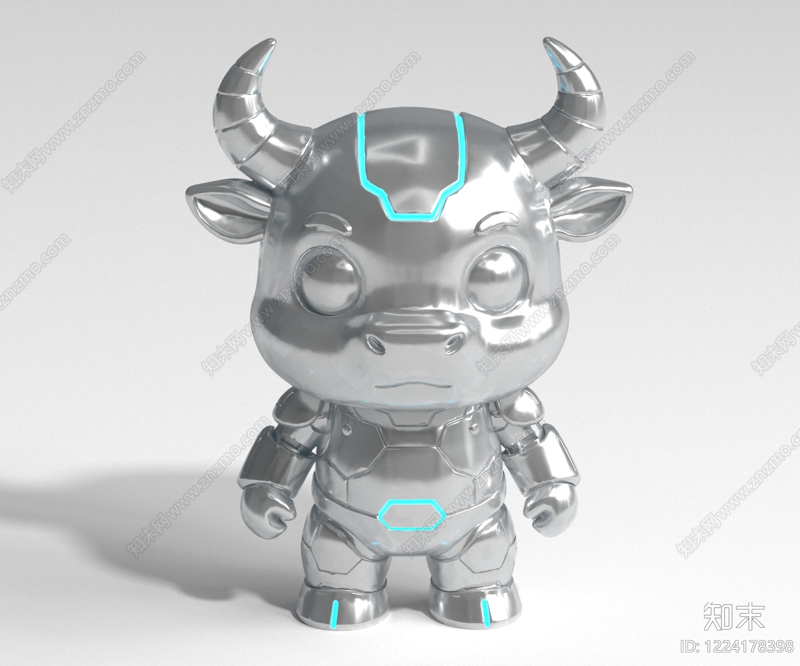 未来主义雕塑摆件3D模型下载【ID:1224178398】
