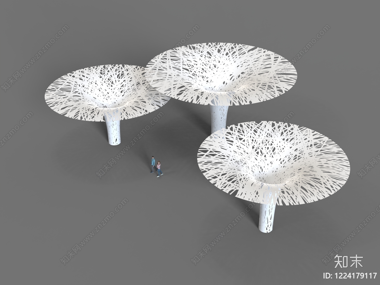 未来主义艺术装置3D模型下载【ID:1224179117】