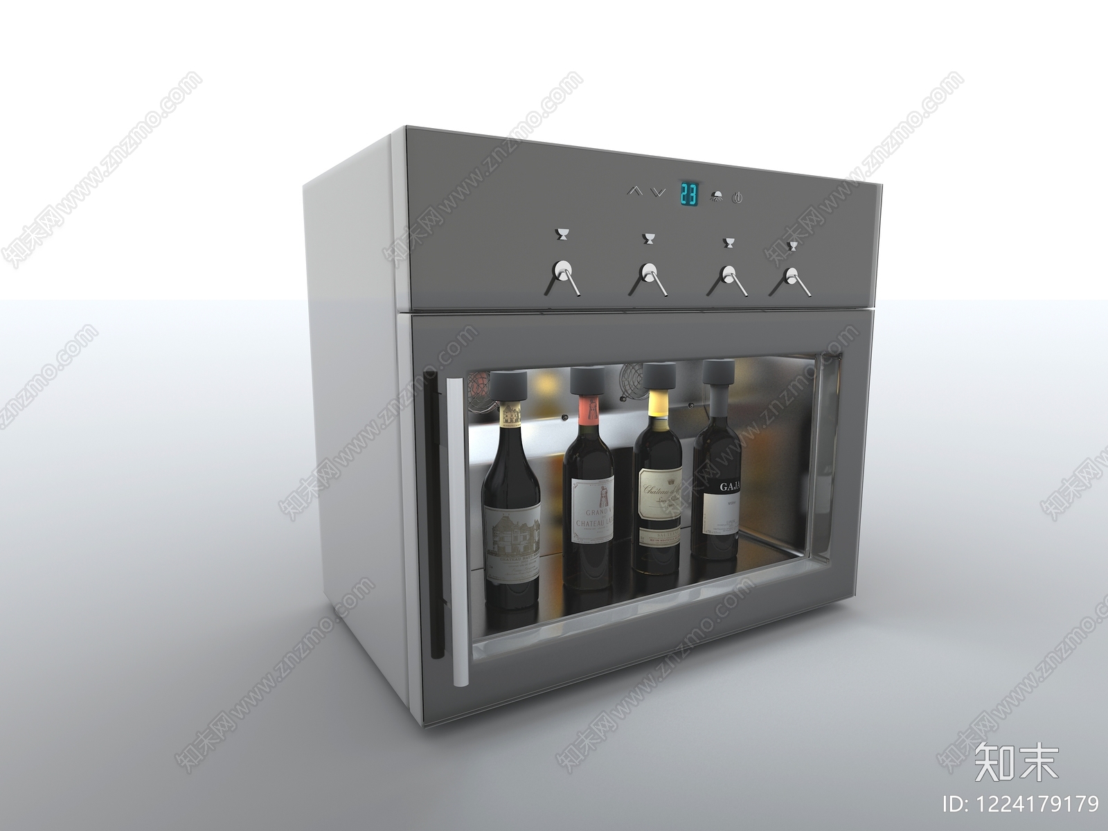 极简冰箱3D模型下载【ID:1224179179】