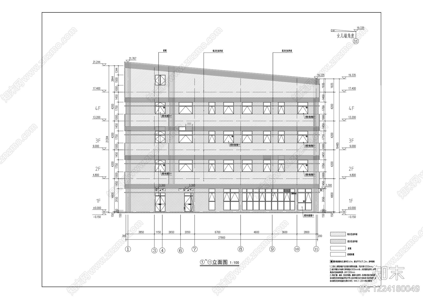 医院建筑cad施工图下载【ID:1224180049】